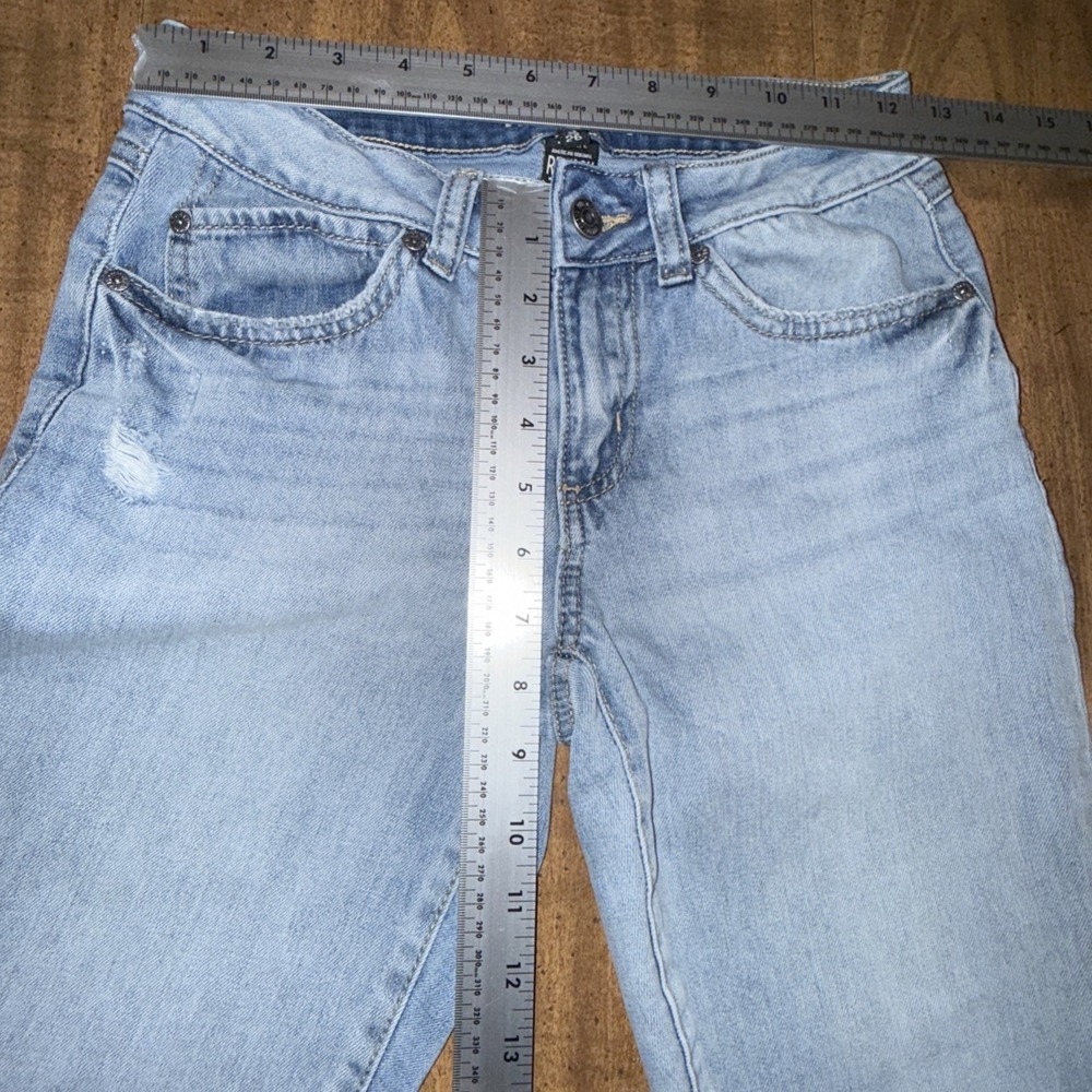 REWASH Classic Rise Vintage Reunion Cropped Jeans‎ Sz 3/26 Stretch Distressed - Picture 5 of 7